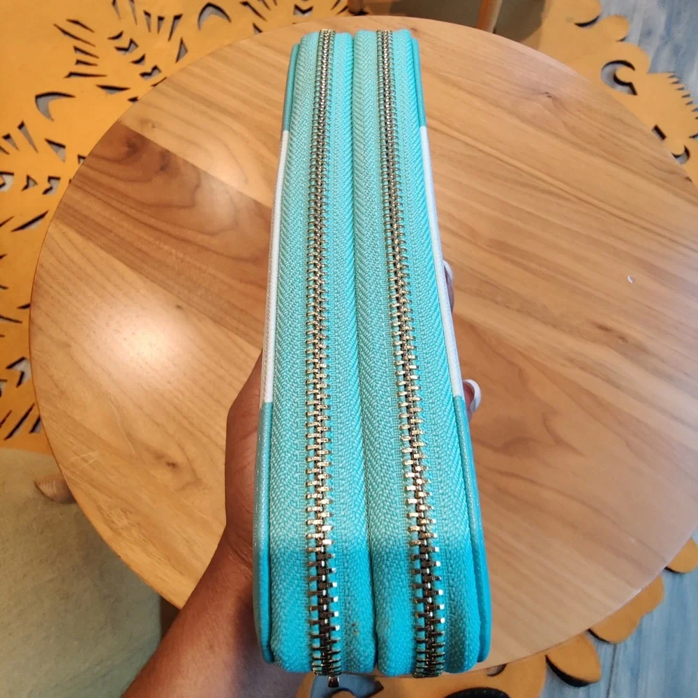 Michael Kors Wallet, Turquoise Wristlet - Picture 4 of 6